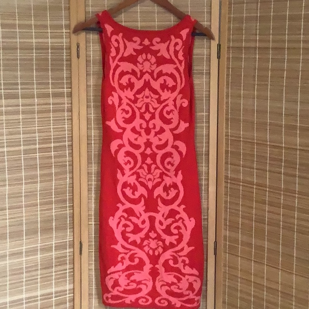 Arden B Red and Pink Mini Dress - Picture 5 of 5